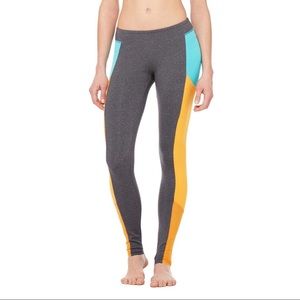 Alo Yoga Ascendant Legging Stormy Aqua Flame Orang
